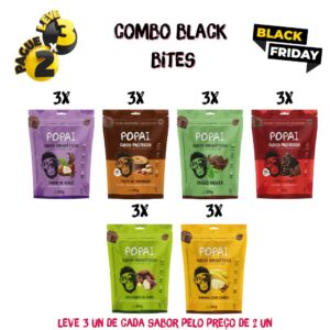 Combo BLACK - Bites energéticos e proteicos