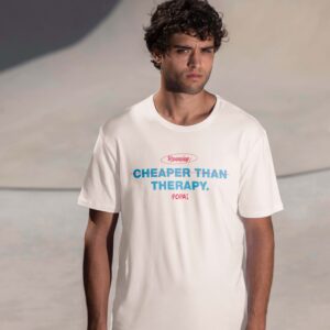 Camiseta Estampa - Running Cheaper Than Therapy